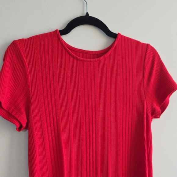 2/$20 Red Short Sleeve Dress - Size Small - Picture 2 of 3